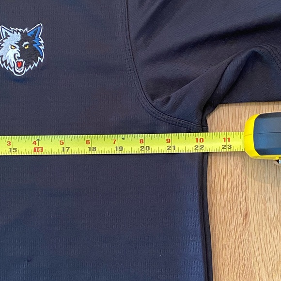 Adidas Climalite Black Polo with Minnesota Timberwolves EmbroideredMens Size L - Picture 13 of 15